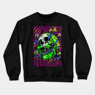 Skull Trippy Crewneck Sweatshirt